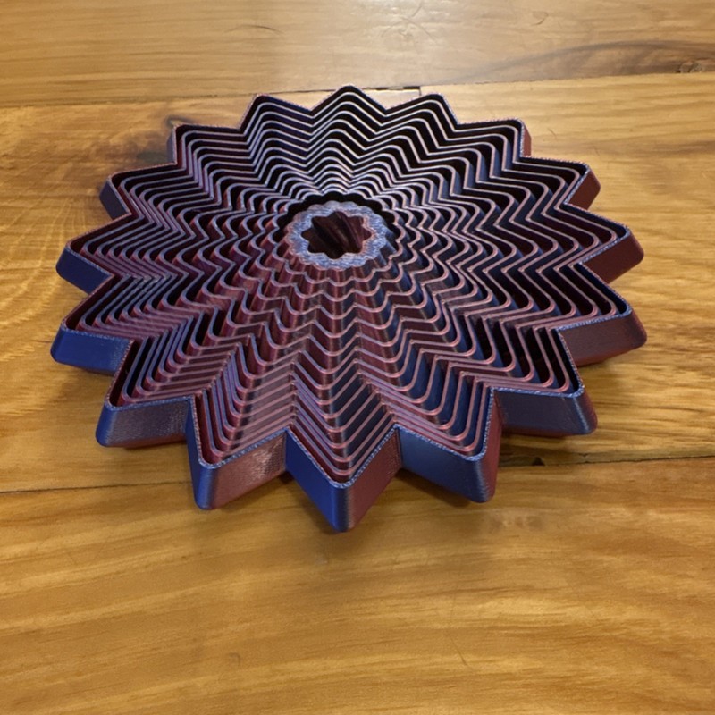 Purple Blue Star-Shaped Tactile Sensory Toy Fidget for Ages 8-11, 12-16, 17 & Up