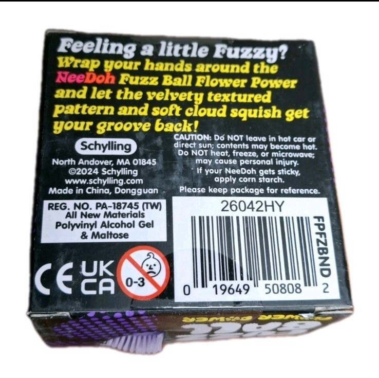 NeeDoh Fuzz Ball - The Velvet Squeeze! Stress Fidget Viral Purple Free Shipping gallery