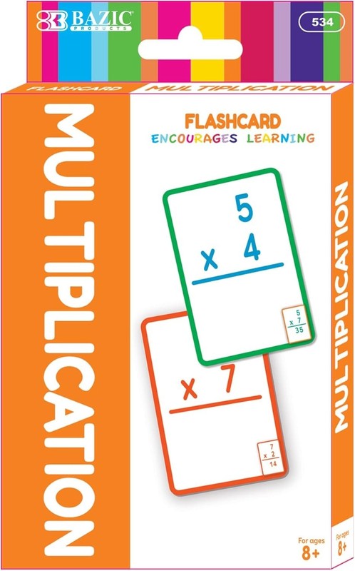 Durable 36-Count Multiplication Flash Cards by BAZIC – Enhance Math Skills gallery