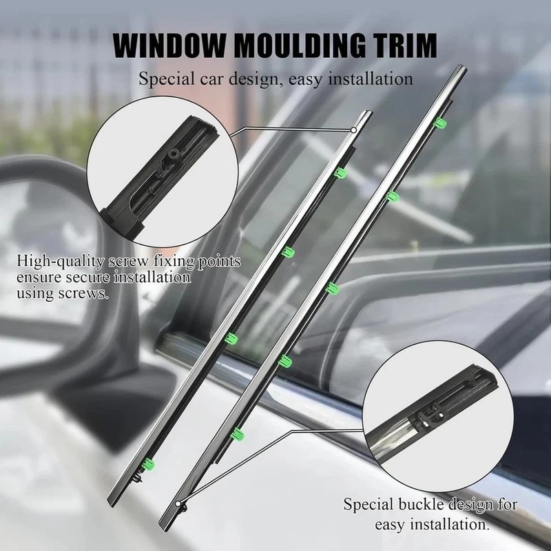 Window Molding Trim for 2012-2016 Honda CRV/CR-V,Chrome Outer Door Weather Strip gallery