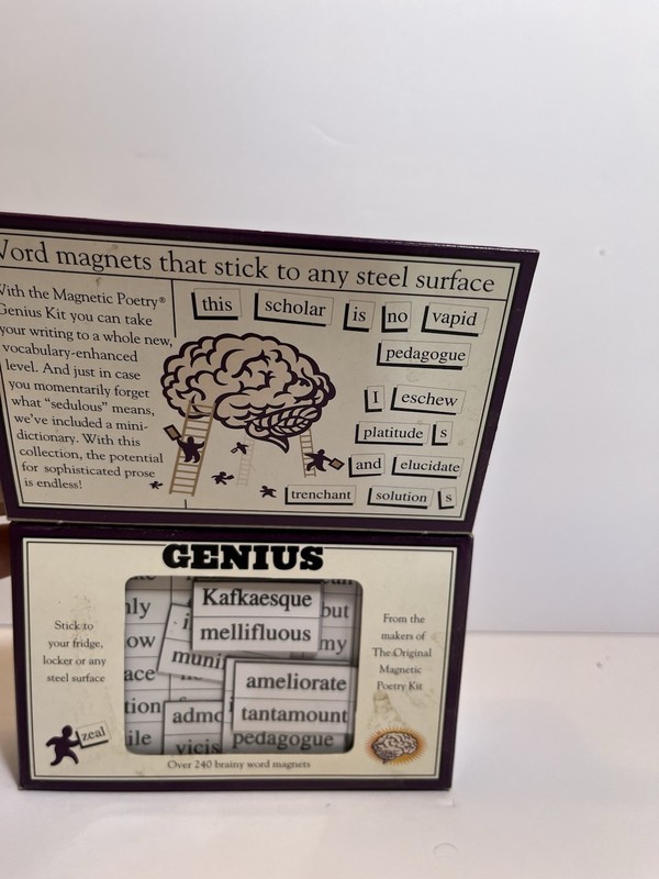 Magnetic Poetry Kit - GENIUS - Over 240 Brainy Word Magnets - NEW gallery
