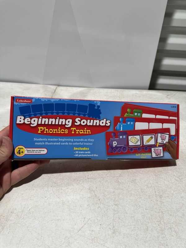 Lakeshore Beginning Sounds Phonics Train Educational Learning Game Set