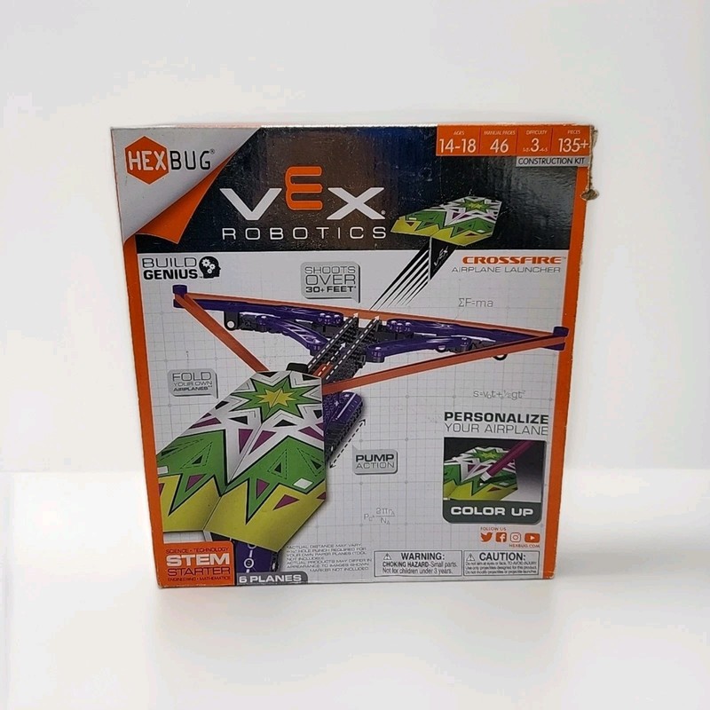 VEX Robotics Crossfire Airplane Launcher By HEXBUG – STEM – NEW IN BOX SEALED!!