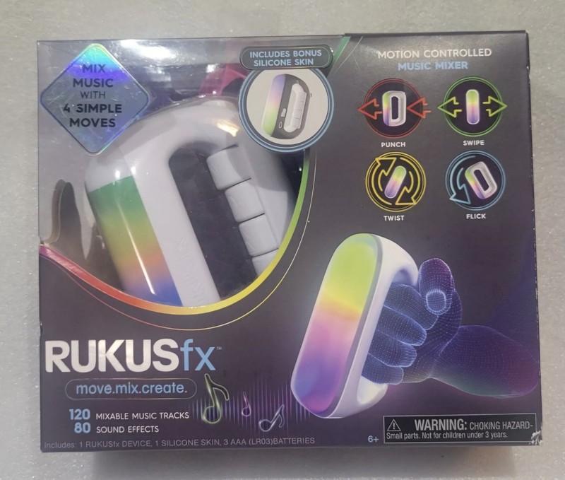 Lot Of 4 Rukus fx Hand Held Motion Controlled Music Mixer W/Bonus Skin RUKUSfx