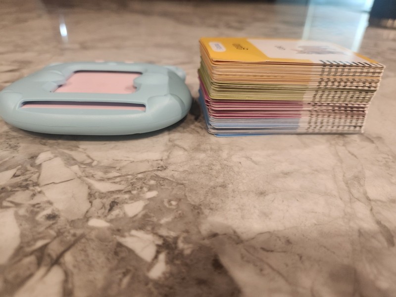 Spanish Language Vocabulary Flash Cards Set w/ Handheld Reader, Kids 3-7
