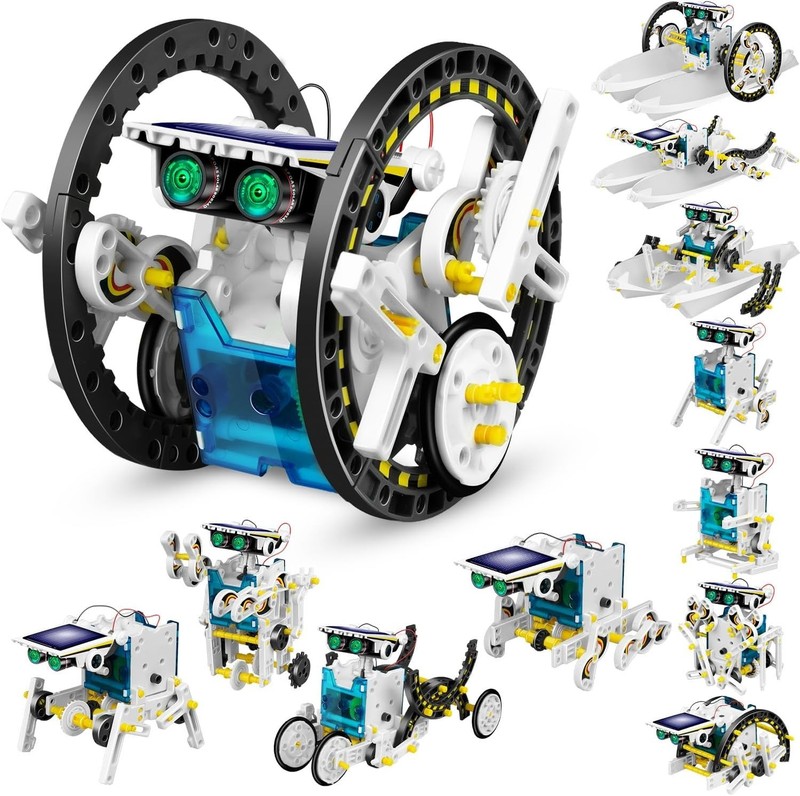 13-in-1 Solar Robot Toys for Ages 8 9 10 11 12 Year Old Boys Girls, STEM Science