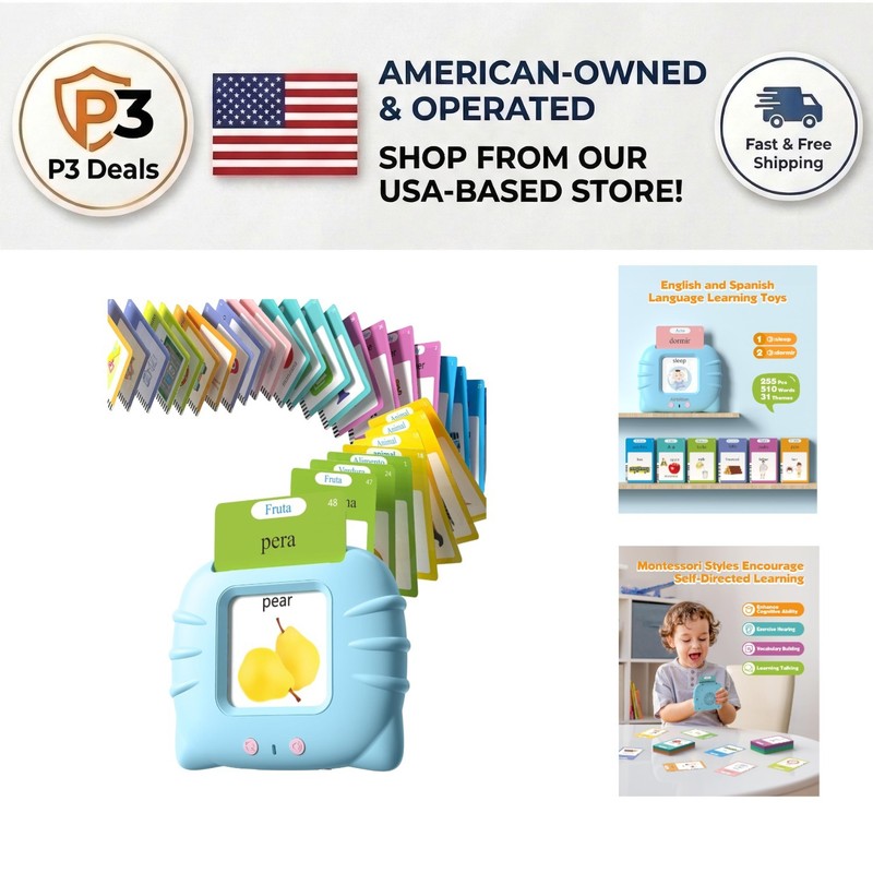 Pocket-Sized Bilingual Flash Cards: 510 Words for Preschool Language Learning