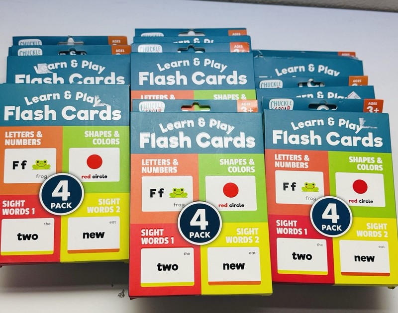 Chuckle & Roar Learn & Play Flash Cards, Lot Of 10
