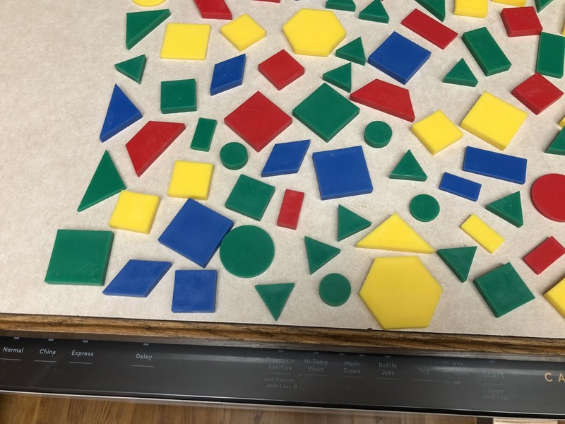 BAG OF GEOMETRY SHAPES TANGRAMS MATH HOMESCHOOL LEARNING 219+ Pieces gallery