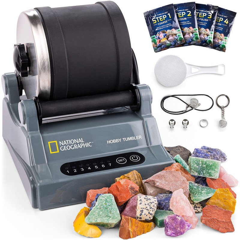 National Geographic Rock Tumbler Kit – Hobby Edition One Size, Multicolor