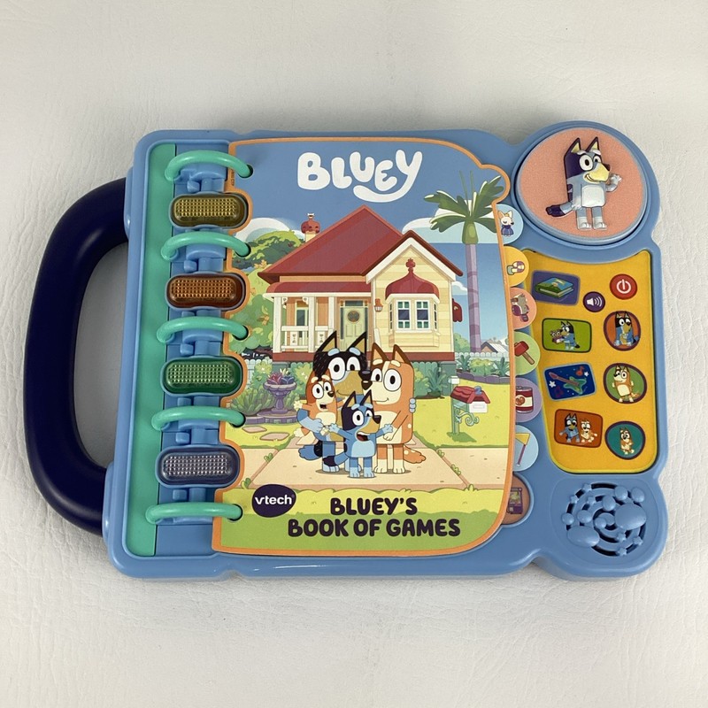 VTech Bluey’s Book Of Games Interactive Learning Toy Music Lights Sounds 2022