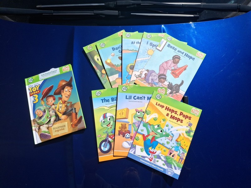 Leapfrog Tag books lot of 9. Disney/Pixar Toy Story 3 and others.