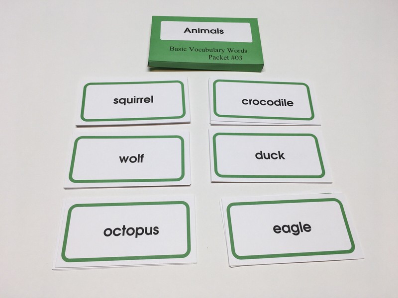 Basic Vocabulary Packet # 03 ANIMALS gallery