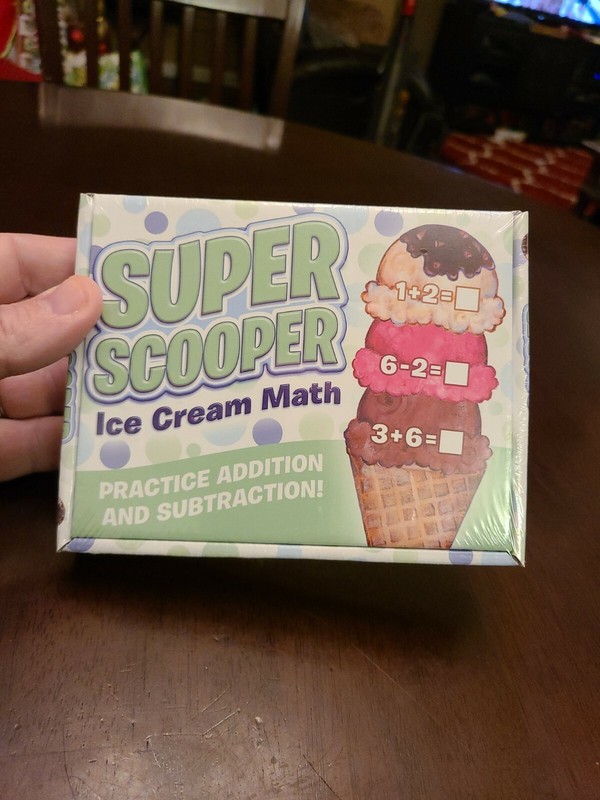 Canopy Books, Super Scooper Ice Cream Math, Ages 5-7, Brand New, Still Sealed