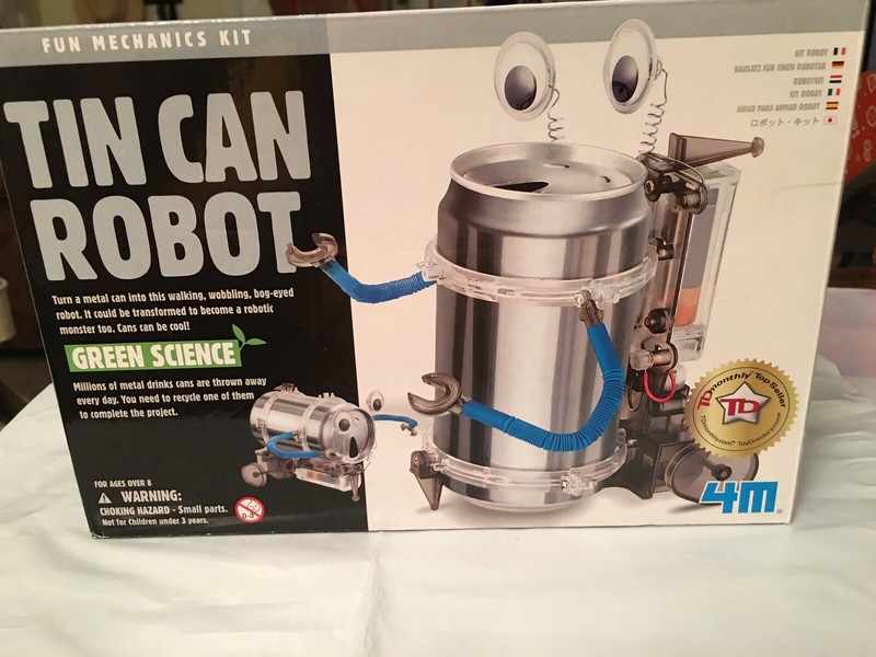 TIN CAN ROBOT KIT from 4M — Fun Science Project for Kids 8 & Up!