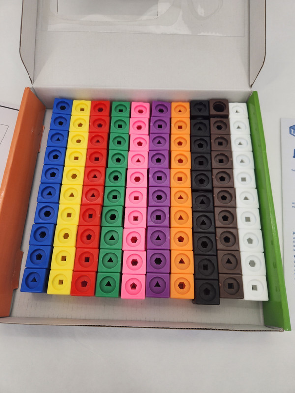 Learning Resources MathLink Cubes 115 pcs STEM Math Set Complete Homeschooling gallery