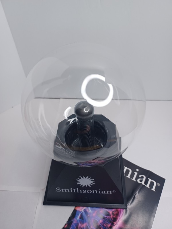Smithsonian Plasma Ball Light ON or Respond To Sound Open Box 6AA Batteries req. gallery