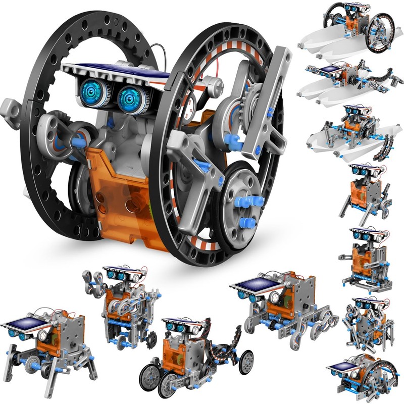 13-in-1 Solar Robot Toys STEM Science Kit for Kids 8-12, Building Robotics Gift