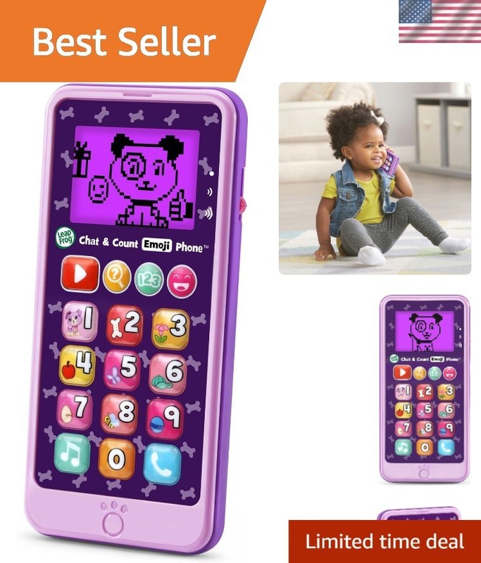 Leapfrog Chat and Count Emoji Phone: Fun Learning Toy for Kids Aged 18M-5Y