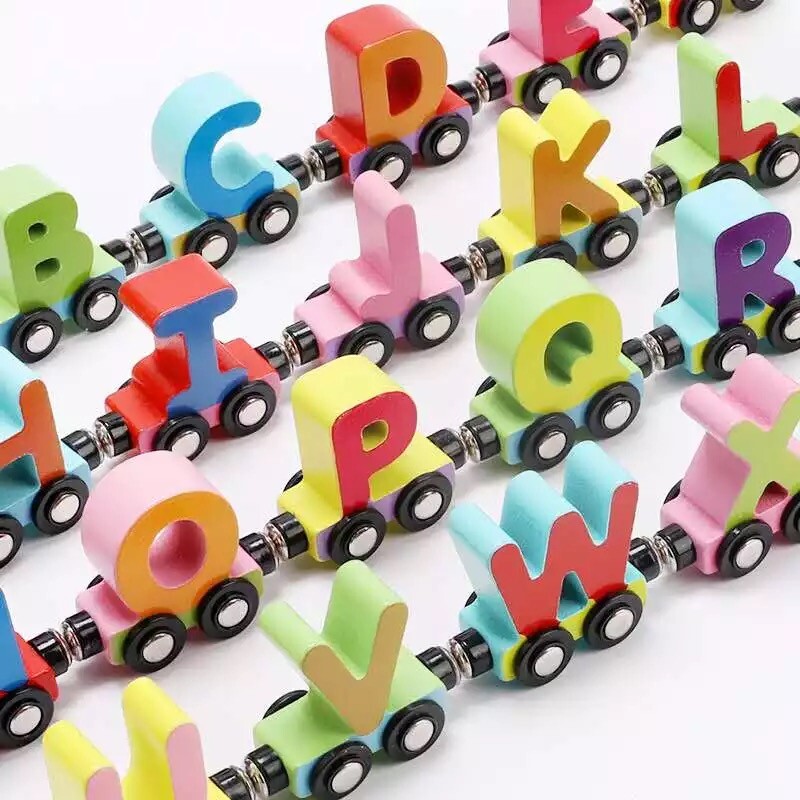 Alphabet magnetic Train Toy Early Cognition Children Gifts Educational gallery