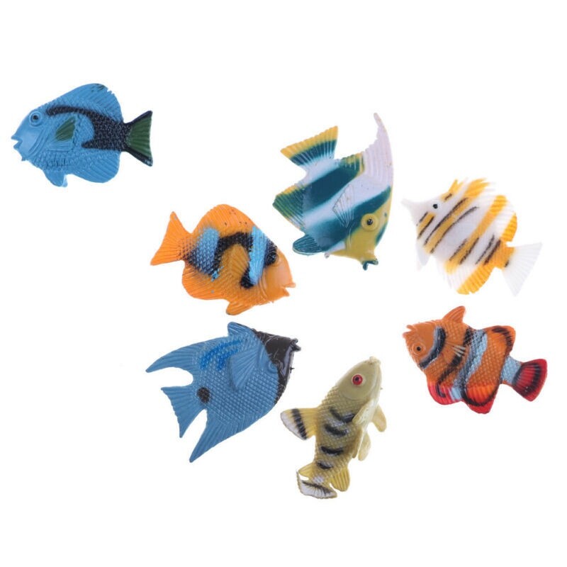 Model Pool Education Toy Ocean Fish Mini Tropical Toy Gift Sea Life 12 pcs gallery