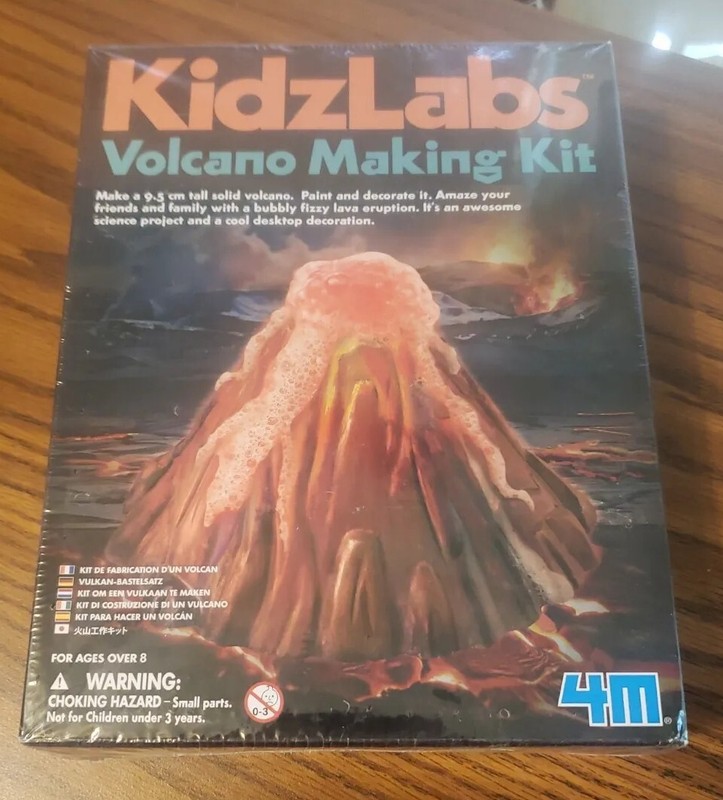 Volcano Making Kit by Kidz Labs Fun Science Products 4M New Sealed Age 8+