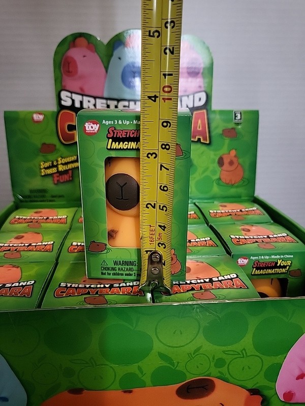 The Toy Network Squish Stretchy Sand Capybara NIB ORANGE gallery