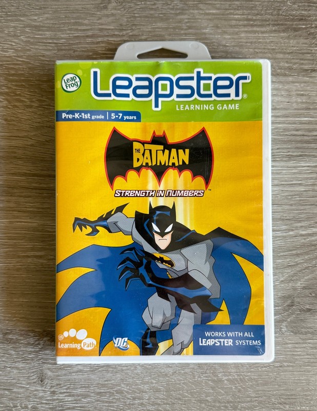 Leap Frog Leapster The Batman Strength in Numbers Learning Game Pre-K to 1st 5-7