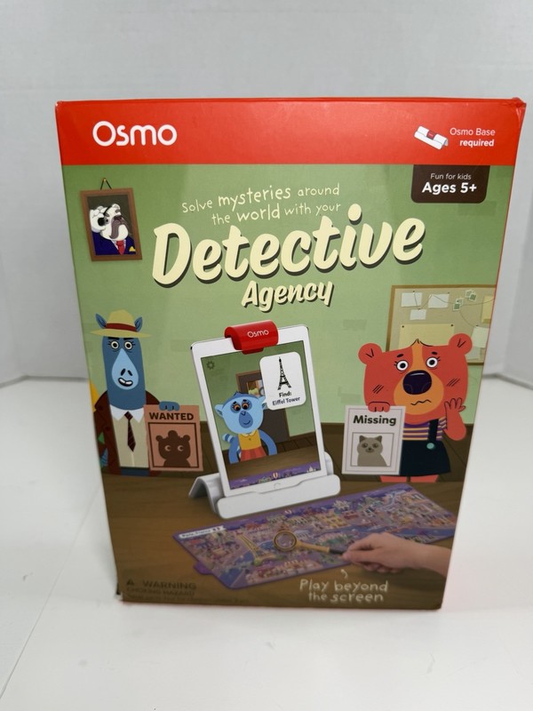 Osmo Detective Agency Search & Find Mystery Game Explores The World Complete EUC