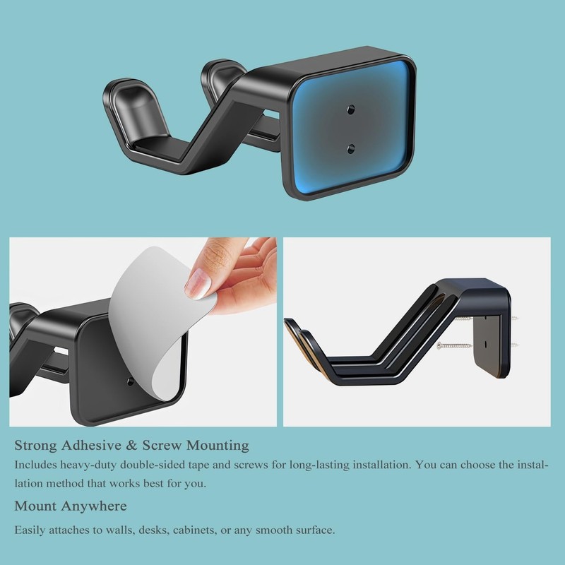 2-Pack Controller Holder Wall Mount, Headset Holder Stand for Xbox Series X/S... gallery