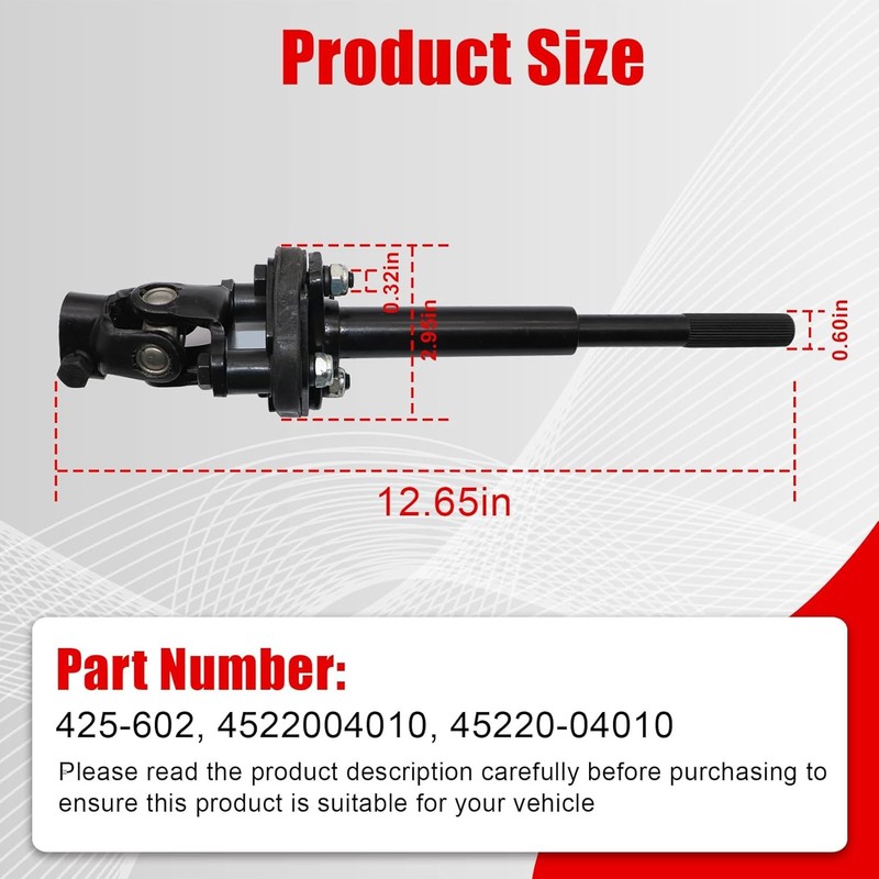 FZJDSD Steering Shaft,Intermediate Steering Column Compatible with Toyota Tacoma gallery