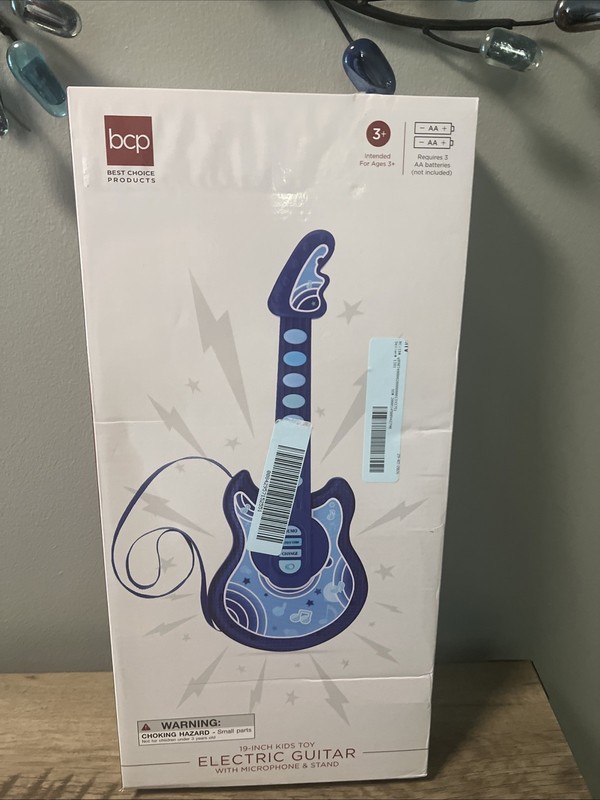 BCP 19 Inch Electric Guitar with Microphone. Blue New In Box