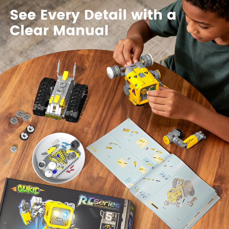 5 in 1 STEM RC Robotics Kit, APP & Remote Control Robot Building Kit, DIY Scienc gallery
