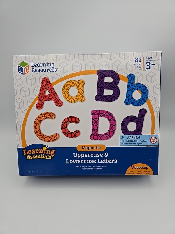 LEARNING RESOURCES MAGNETIC UPPERCASE & LOWERCASE LETTERS