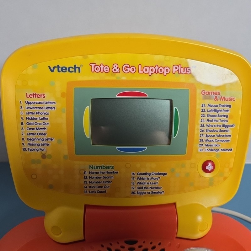 Vintage VTech Tote-and-Go Laptop Plus Learning System With Mouse, Works gallery
