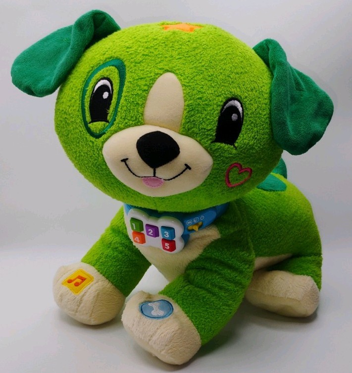 LeapFrog Read With Me SCOUT Interactive Music Plush Stuffed Dog TESTED & WORKS E