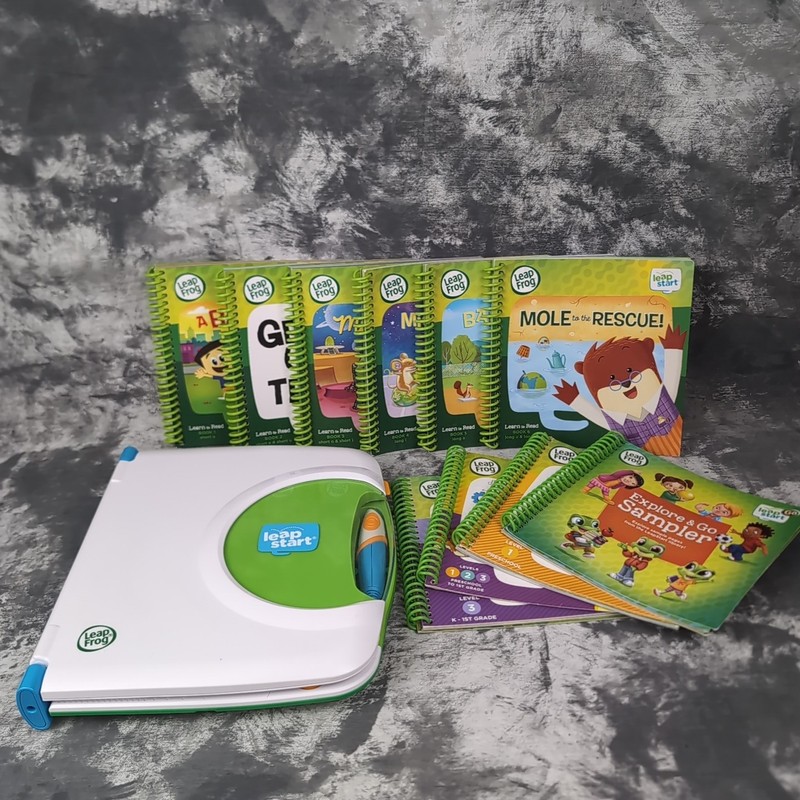 LeapFrog LeapStart Interactive Learning System + 10 Books 2021 Works Video Demo