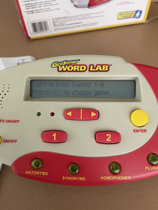 GeoSafari Educational Insights WORD LAB - W/Box RARE, Language Skills gallery