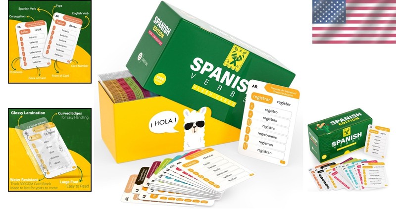 Spanish Verb Conjugation Flash Cards - 1,000 Verbs, 9 Tenses gallery