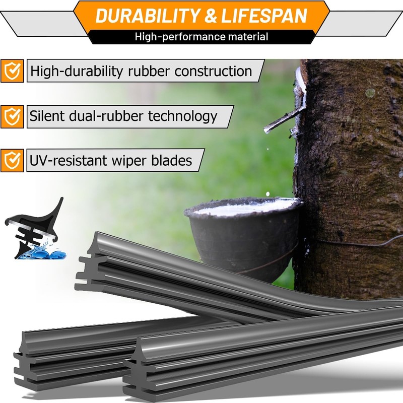 AUTOBOO 26"+21" Windshield Wiper Blade Replacement for Audi A6 A7 S6 S7 RS7 2... gallery