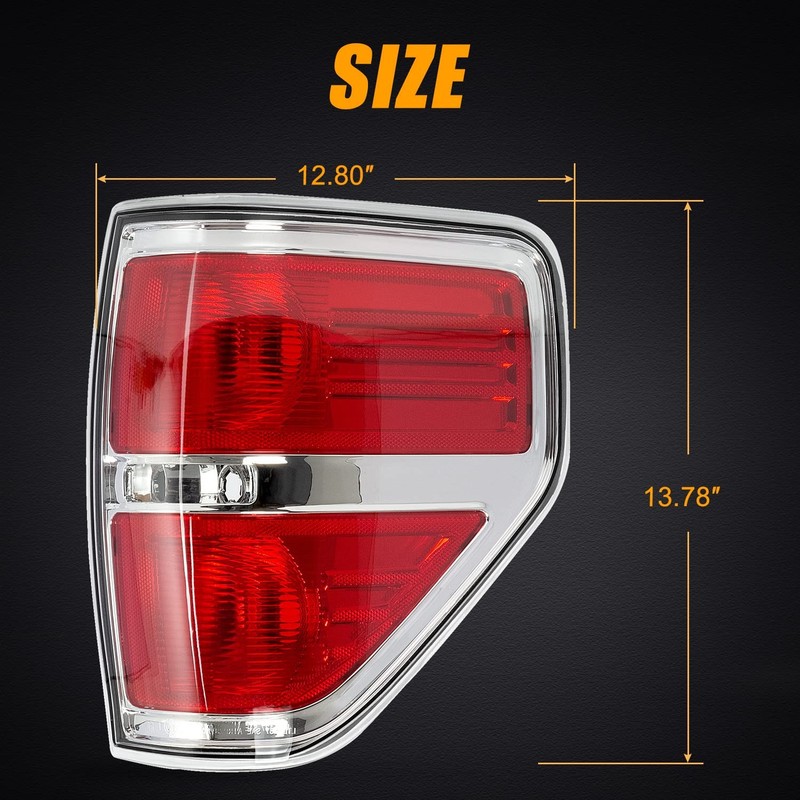 RANSOTO F150 Right Tail Light Compatible With Ford F-150 2009 2010 2011 2012 201 gallery