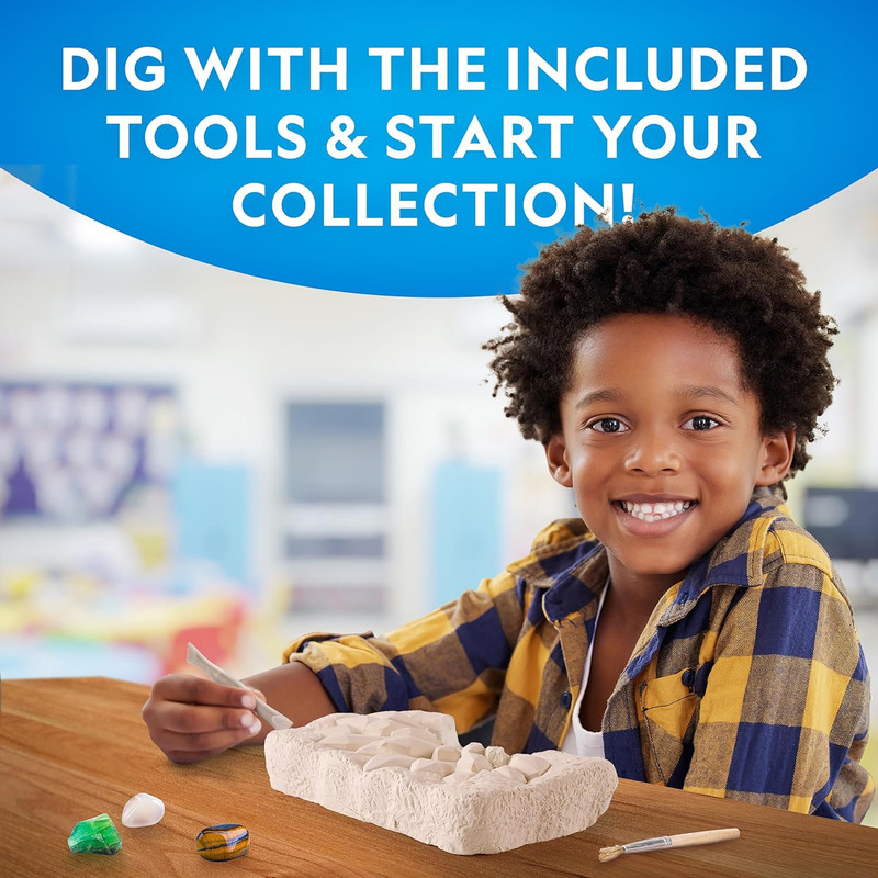 NATIONAL GEOGRAPHIC Gemstone Dig Kit – Dig up 10 Real Gemstones and Crystals gallery