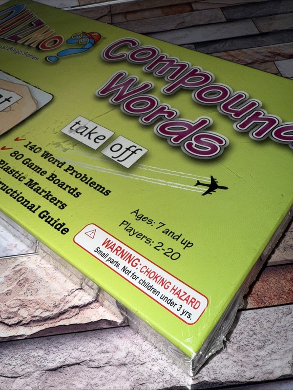 Quizmo Compound Words Bingo Series 2-20 Players gallery