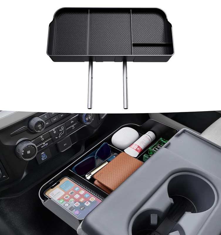Center Console Organizer for 2011-2024 2025 Ford F150 F250 F350 F450 F550 F650 A