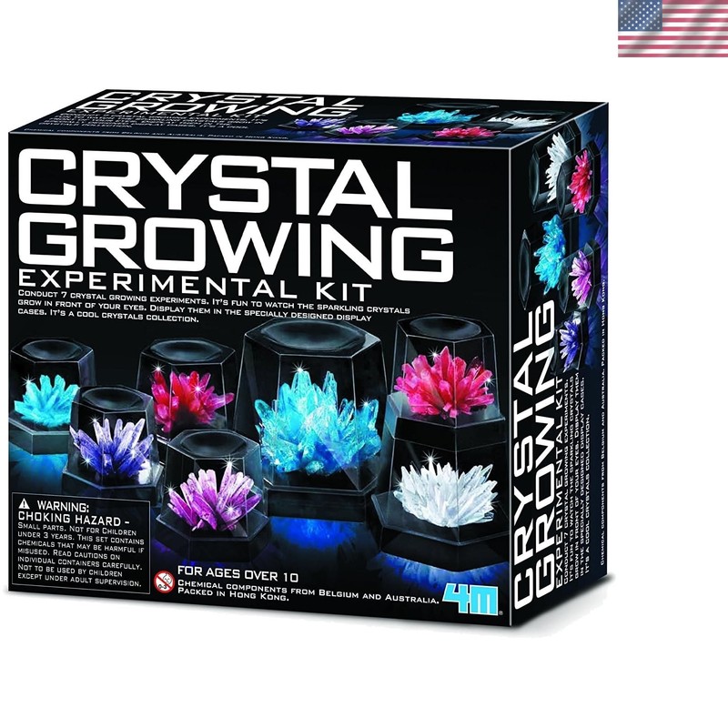 Educational Crystal Growing Experiment Kit – 7 Experiments for Young Scientists