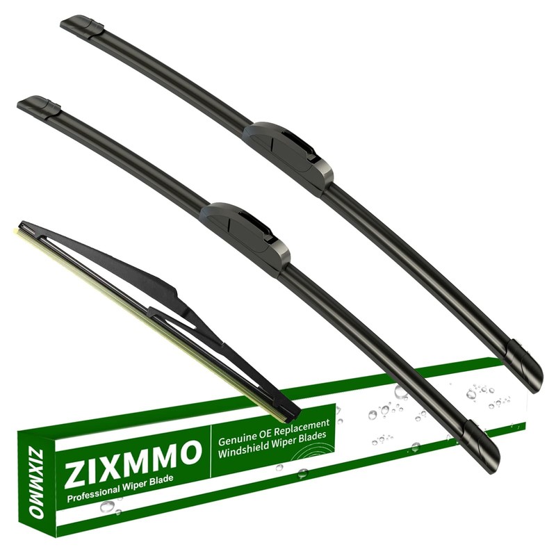 26″+16″ windshield wiper blades with 10″ Rear Wiper Blades Set Replacement fo…