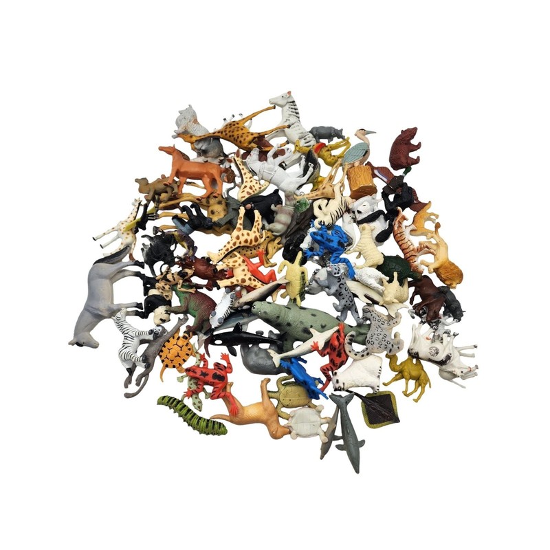 VTG Mixed Lot of Plastic PVC Toy Miniature Animals Safari LTD K&M International