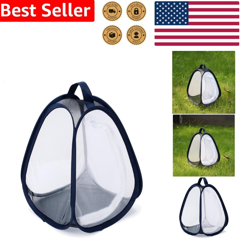 Collapsible Insect Cage Butterfly Habitat Mesh Terrarium Pop Up 7.5×11