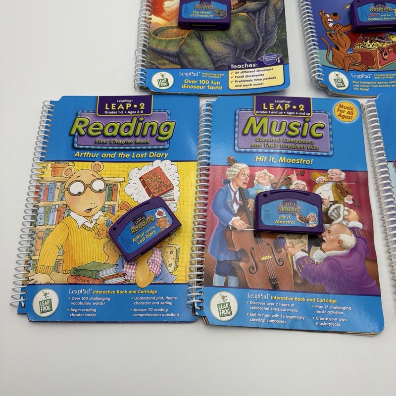 Leap Frog LeapPad Interactive Books Lot Leap 2 W/ Cartridges (5) gallery