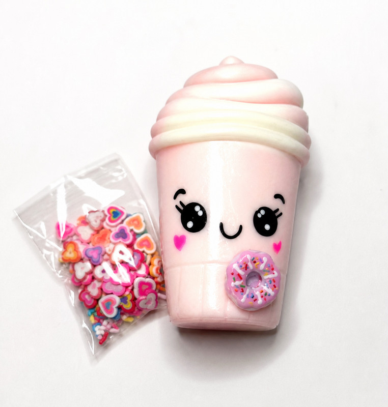 Taba Scented Jelly Squeezeables Pink Shake Squishy Squeeze Toy w Pouch DIY NEW gallery